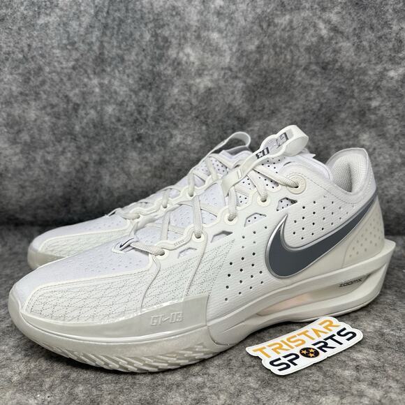 Nike Air Zoom GT Cut 3 Basketball Shoes Mens Size 14 Sail Smoke Grey DV2913-106 - Picture 1 of 8